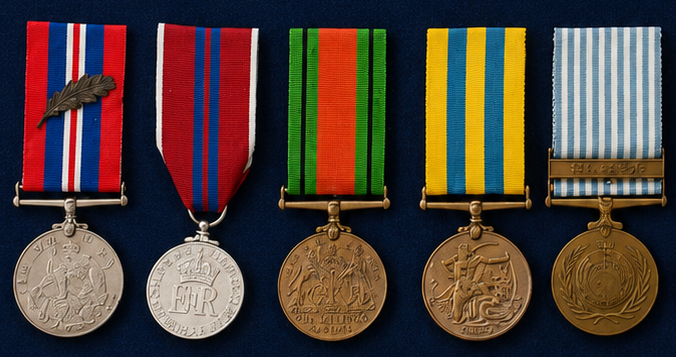 Service & Korea Medals